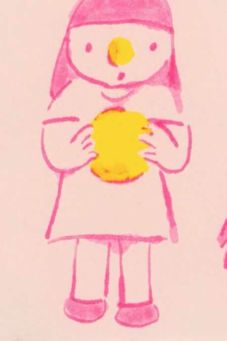 A young girl wanders through her familiar neighborhood, observing the everyday occurrences around her. A friendly dog barks, a cat darts by—or so it seems, as it turns out to be a shopping bag. She notices a group of older men sharing a laugh, and reflects on her connection to the town while acknowledging how much remains unknown to her.